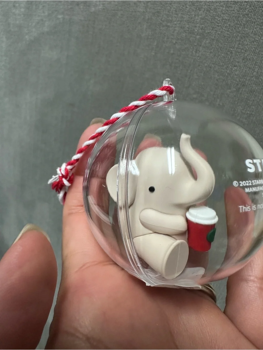Starbucks Japan Mini Cup Ornament Set in Red, Green, Blue and Gold Accents